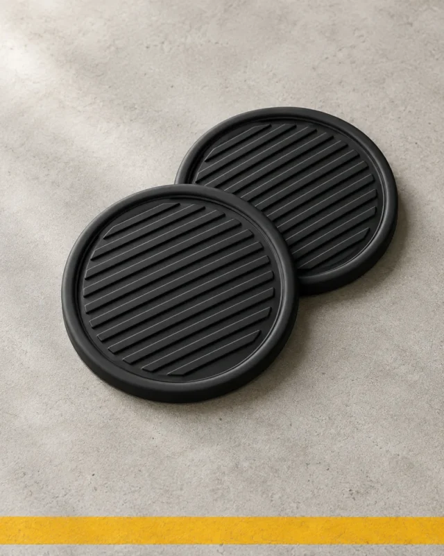 Silicone Cup Holder Coasters, Set of 2